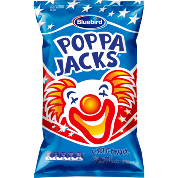 Bluebird Poppa Jacks Regular Fun Snack 100g