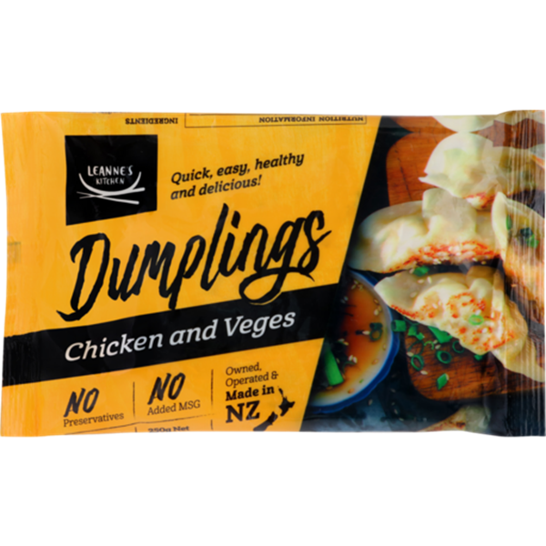 Leannes Kitchen Chicken & Veg Dumplings 1kg