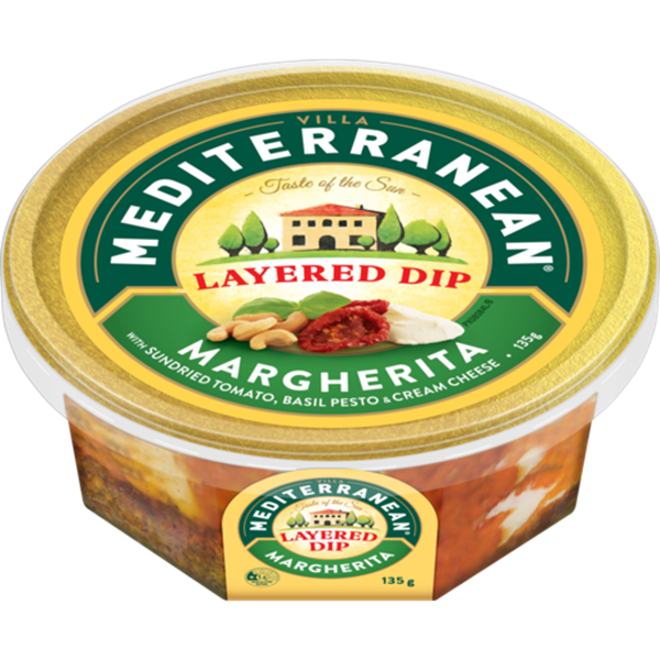 Villa Mediterranean Margherita Layered Dip 135G