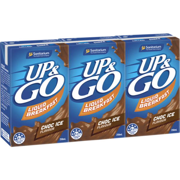 Sanitarium Up & Go Choc Ice Breakfast Drink 3pk x 250ml