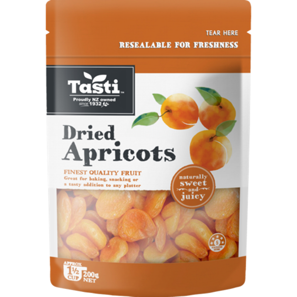 Tasti Dried Whole Apricots 200g