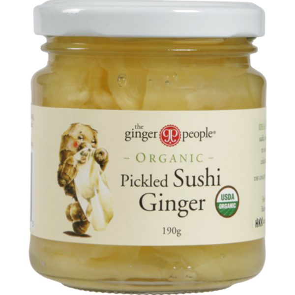 The Ginger People Organic Pickled Sushi Ginger 190g