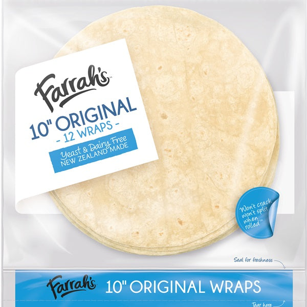 Farrah's Original Gourmet Wraps 10 inch 12pk