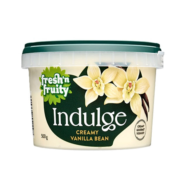 Fresh N Fruity Indulge Creamy Vanilla Bean Yoghurt 500g