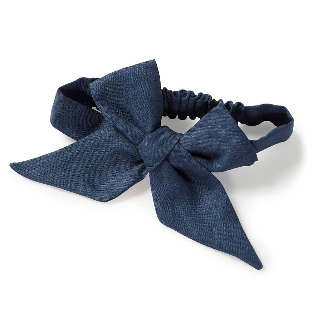 Snuggle Hunny Pre-tied Linen Bow