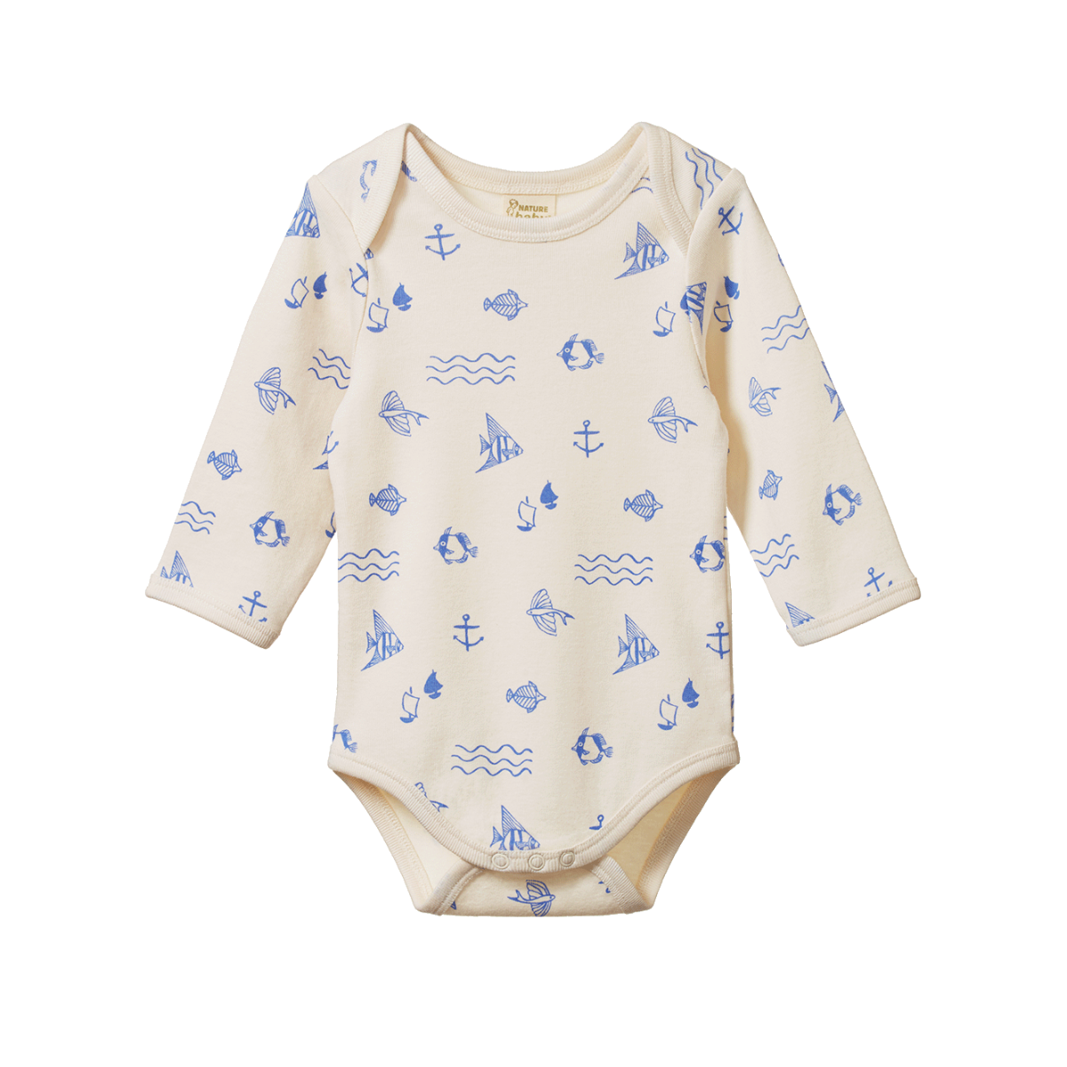 Nature Baby LS Bodysuit . Atlantic Print