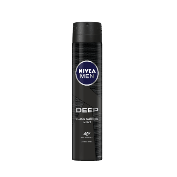 Nivea Men Deep Black Carbon Impact 48H Anti-Perspirant Aerosol 250ml