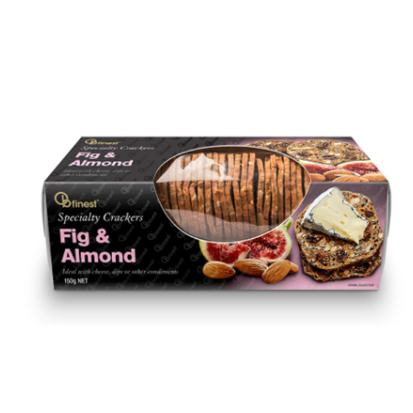 OB Finest Fig & Almond Specialty Crackers 150g