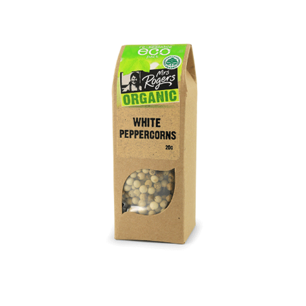 Mrs Rogers Peppercorns White 20g