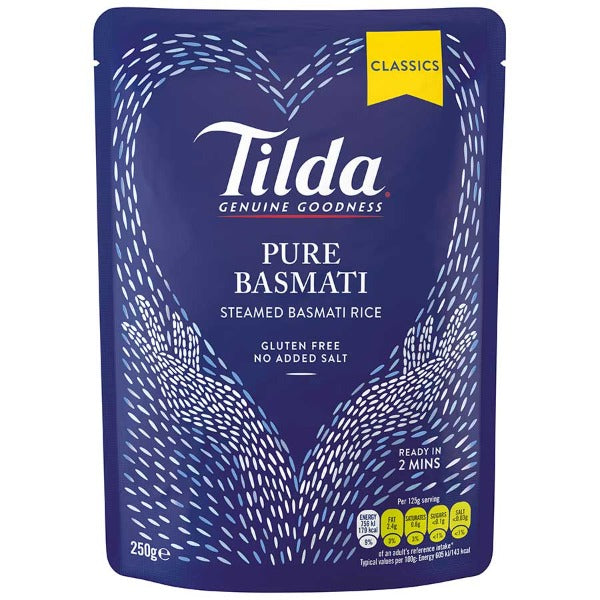 Tilda Pure Steamed Basmati Rice 250g