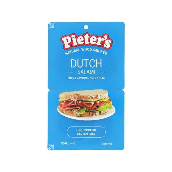 Pieters Dutch Salami Sliced 100g