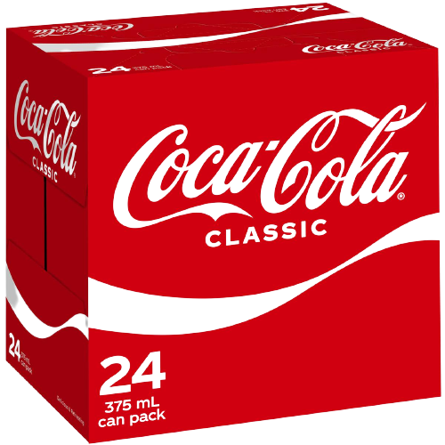 Coca Cola Classic Soft Drink Cans 330ml x 24pk