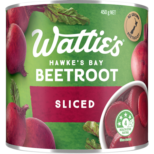 Watties Beetroot Sliced Can 450g