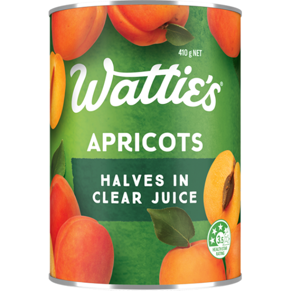 Watties Apricots Halves In Juice 410g