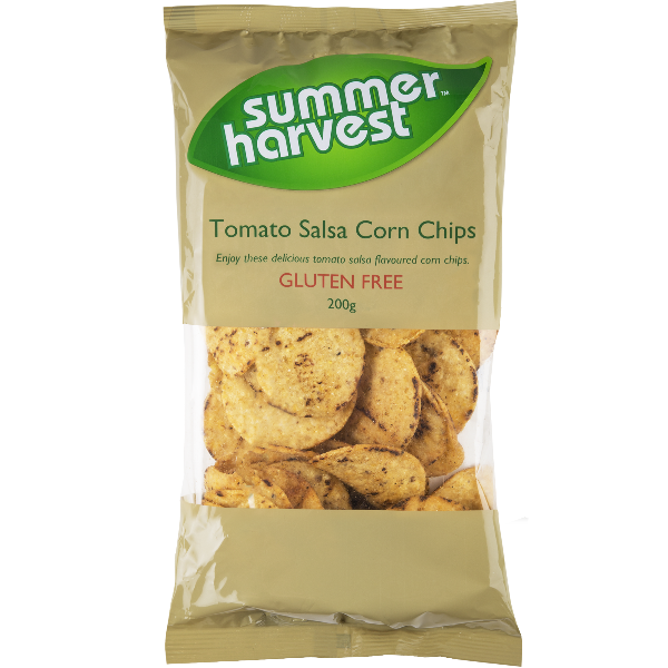 Summer Harvest Gluten Free Corn Chips Tomato Salsa 200g