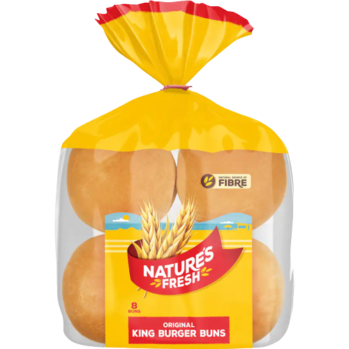 Natures Fresh Original King Burger Buns 8pk 720g
