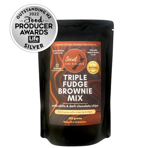 Secret Kiwi Kitchen Triple Fudge Brownie Mix 620g