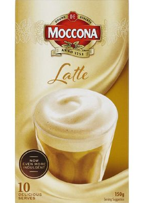 Moccona Cafe Classics Coffee Mix Latte 10pk 148g