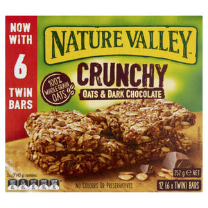 Nature Valley Crunchy Dark Chocolate Muesli Bars 6pk 252g