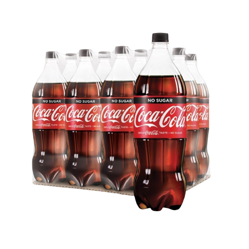 Coca Cola Zero Sugar Soft Drink 1.5L CTN OF 8 BOTTLES