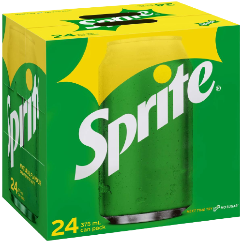 Sprite Lemon Lime Soft Drink Cans 24pk x 330ml