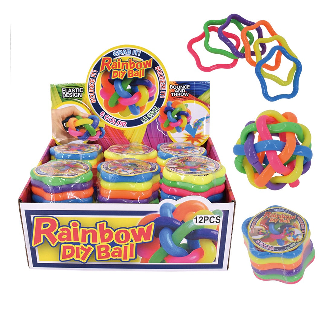Rainbow DIY Elastic Ball Toy