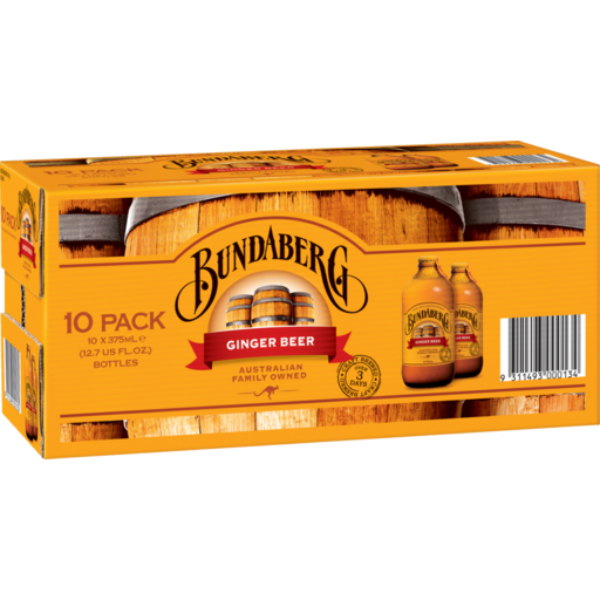 Bundaberg Ginger Beer 10pk x 375ml
