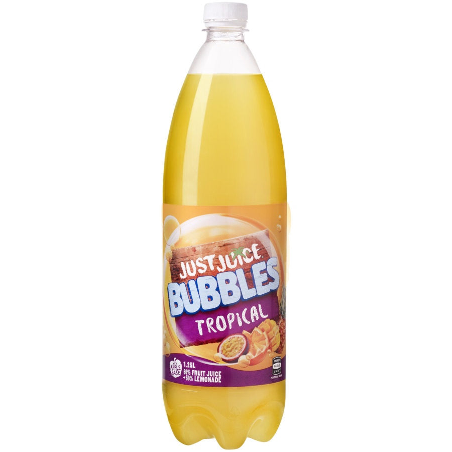 Just Juice Bubbles Tropical With Lemonade 1.25L