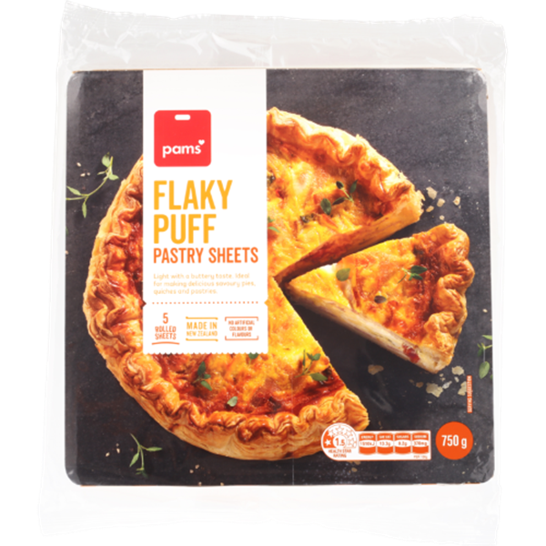 Pams Flaky Puff Pastry 5 Sheets