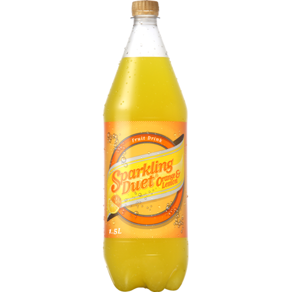 Schweppes Sparkling Duet Orange & Lemon Fruit Drink 1.5L
