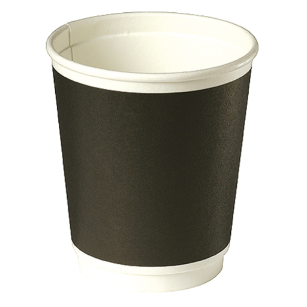 Huhatamaki Hot Paper Cup Black Small 4oz 50pk
