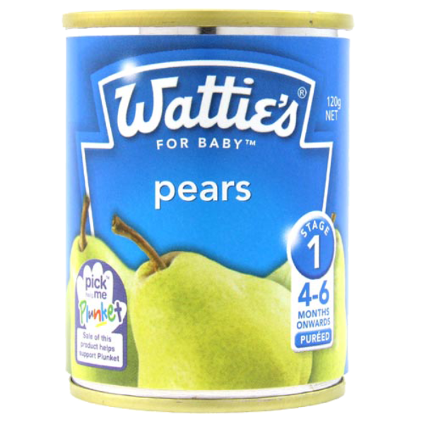 Watties Pears Baby Food Tin 120g