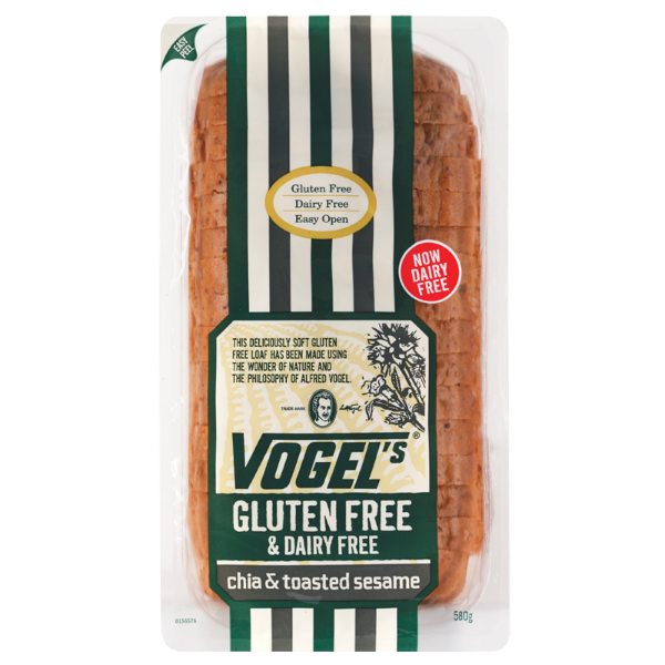 Vogels Gluten Free Chia & Toasted Sesame 580g