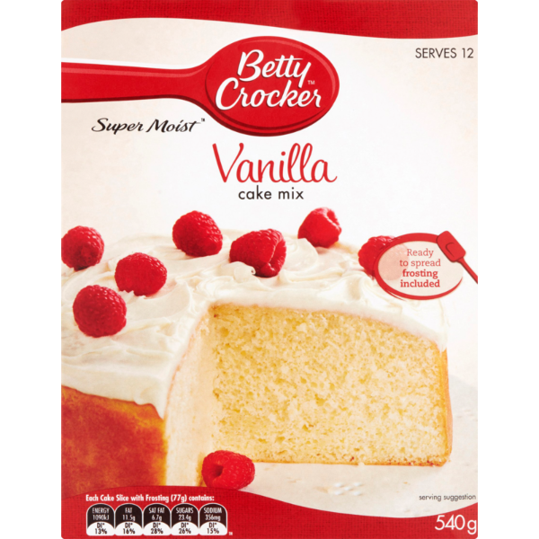Betty Crocker Vanilla Cake Mix 540g