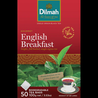 Dilmah Specialty English Breakfast Tagless Teabags 50pk