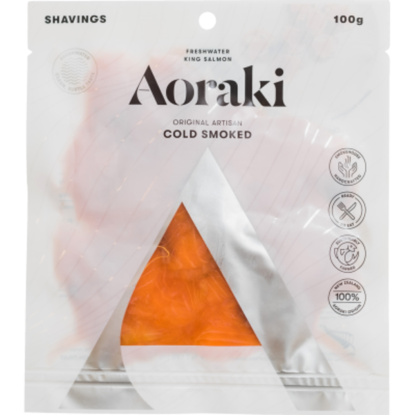 Aoraki Cold Smoked Salmon Shavings Original 100g