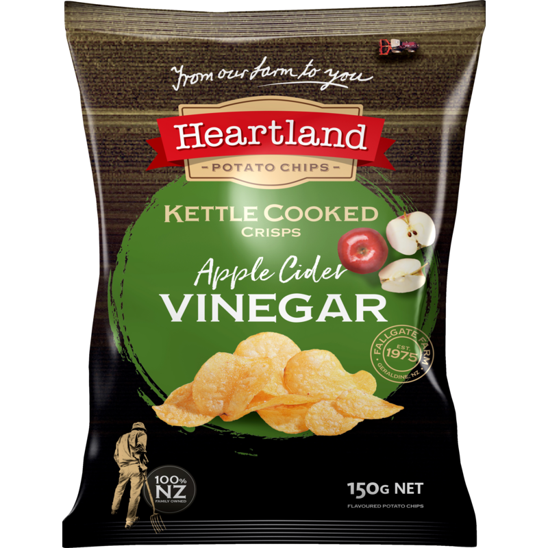 Heartland Kettle Cooked Apple Cider Vinegar Potato Crisps 150g