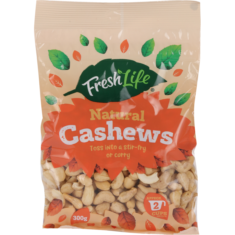 Fresh Life Natural Cashews 300g