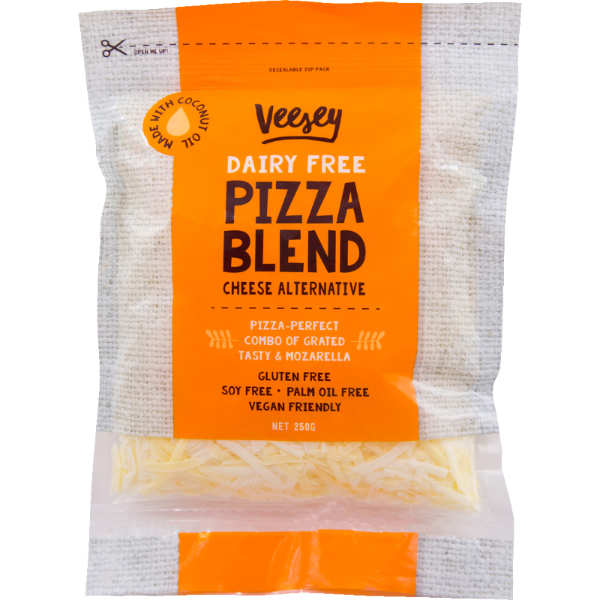 Veesey Dairy Free Pizza Blend Cheese Alternative 250g