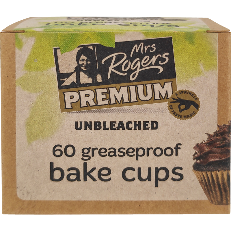 Mrs Rogers Premium Unbleached Bake Cups 60pk