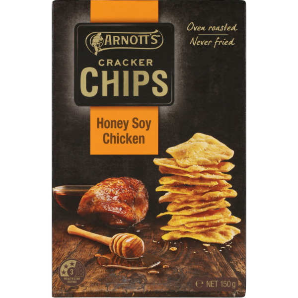 Arnotts Honey Soy Chicken Cracker Chips 150g