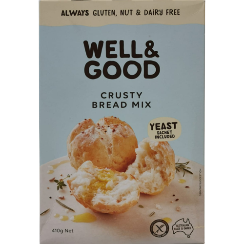 Well & Good Gluten Free Crusty Bread Mix 410g