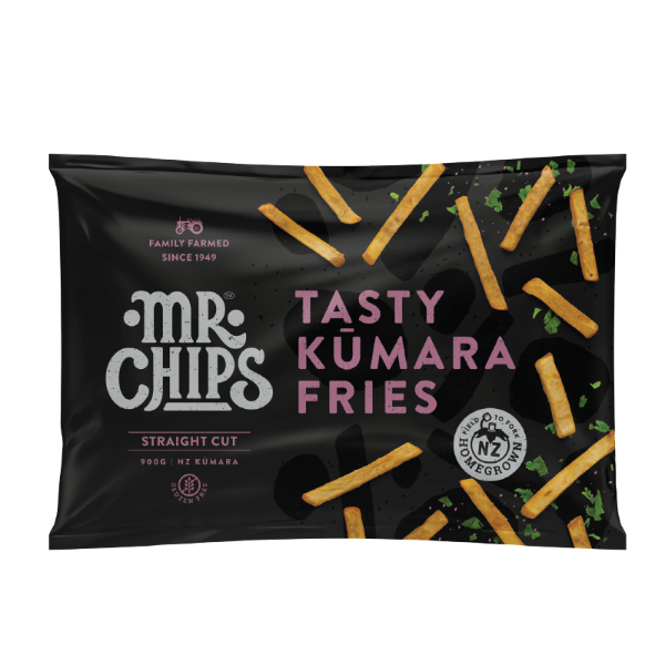 Mr Chips Straight Cut 13mm Tasty Kumara Fries 900g