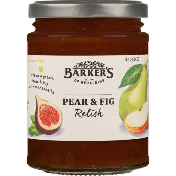 Barkers Pear & Fig Relish 260g