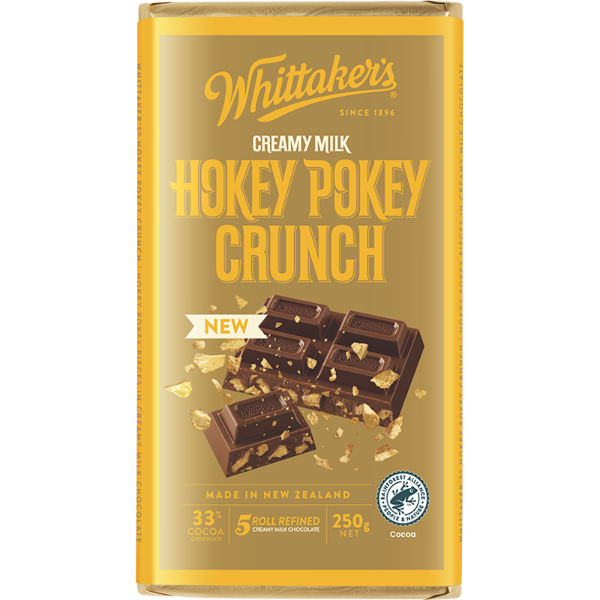 Whittakers Hokey Pokey Crunch Creamy Milk Chocolate Block 250g