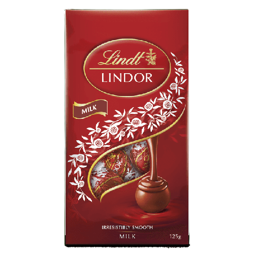 Lindt Lindor Milk Chocolates Pouch 125g