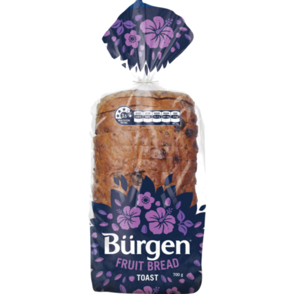 Burgen Toast Bread Fruit 700g