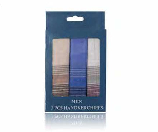 Mens Cotton Handkerchief 3pk