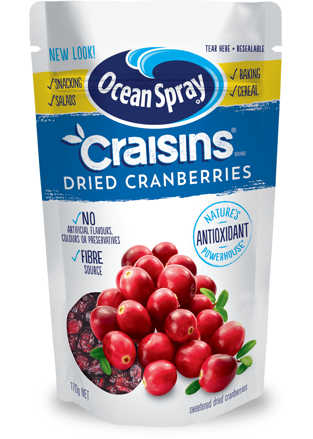 Ocean Spray Craisins Original Dried Cranberries 170g