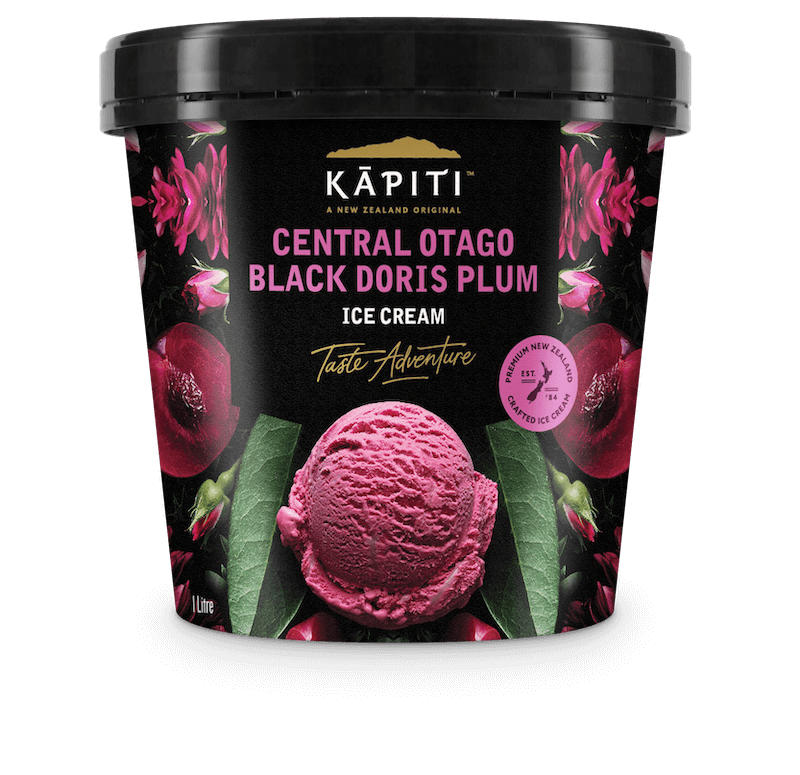 Kapiti Ice Cream Black Doris Plum 1L